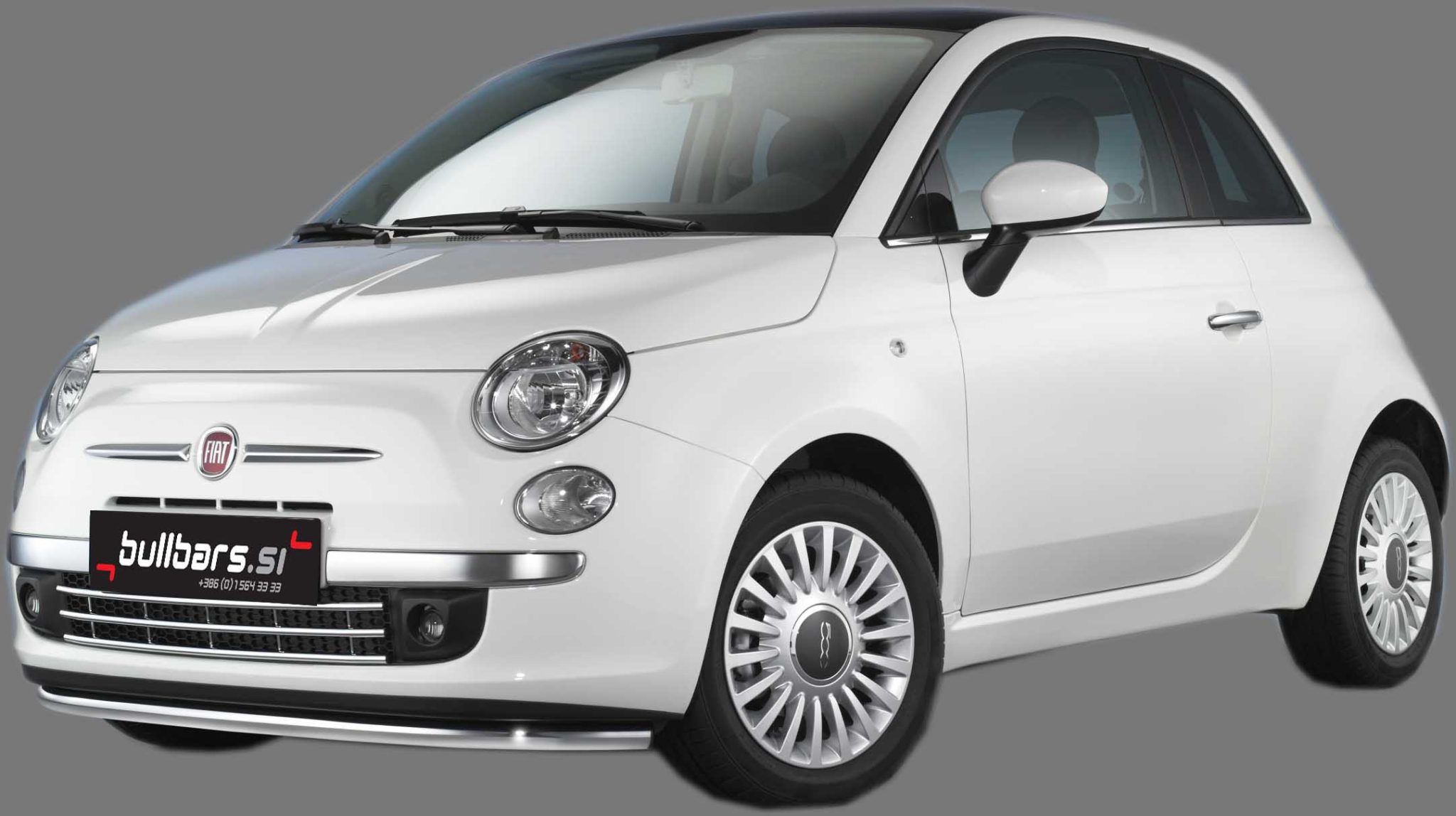 EU INOX bull bar spodaj fi50 Fiat 500 (2006) Kogovšek Trzin