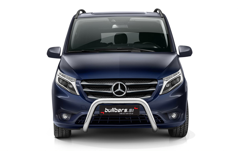 mercedes-vito-eu-inox-bull-bar-fi70-brez-prene-cev.jpg EU INOX bull bar fi70 brez prečne cevi - Mercedes Vito (2020-2024) - slika 1