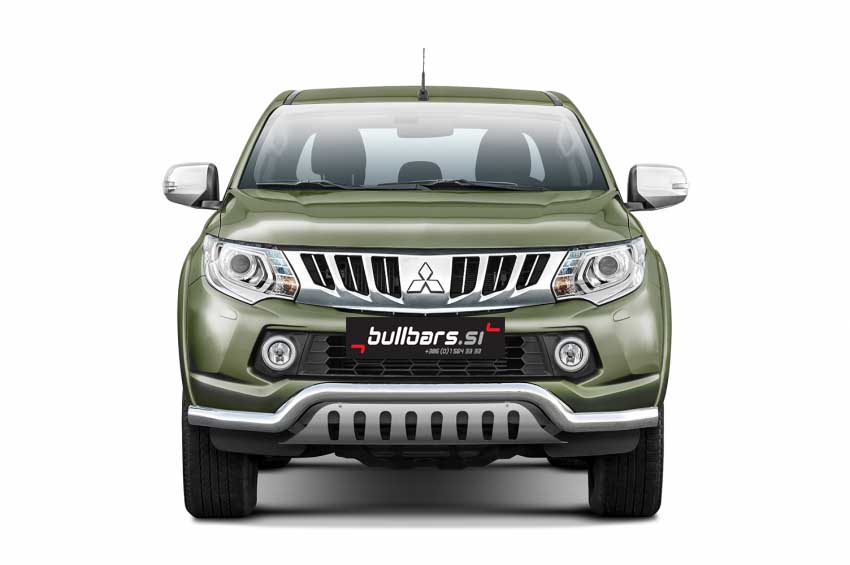 mitsubishi-l200-eu-inox-bull-bar-spodaj-fi70-s-plo.jpg EU INOX bull bar spodaj fi70 s ploščo - Mitsubishi L200 (2015-2019) - slika 1