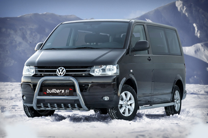 volkswagen-multivantransporter-t5-eu-inox-bull-bar-fi70-z-zascitnimi-cevkami.jpg EU INOX bull bar fi70 z zaščitnimi cevkami - Volkswagen Multivan/Transporter T5 (2010-2015) - slika 1