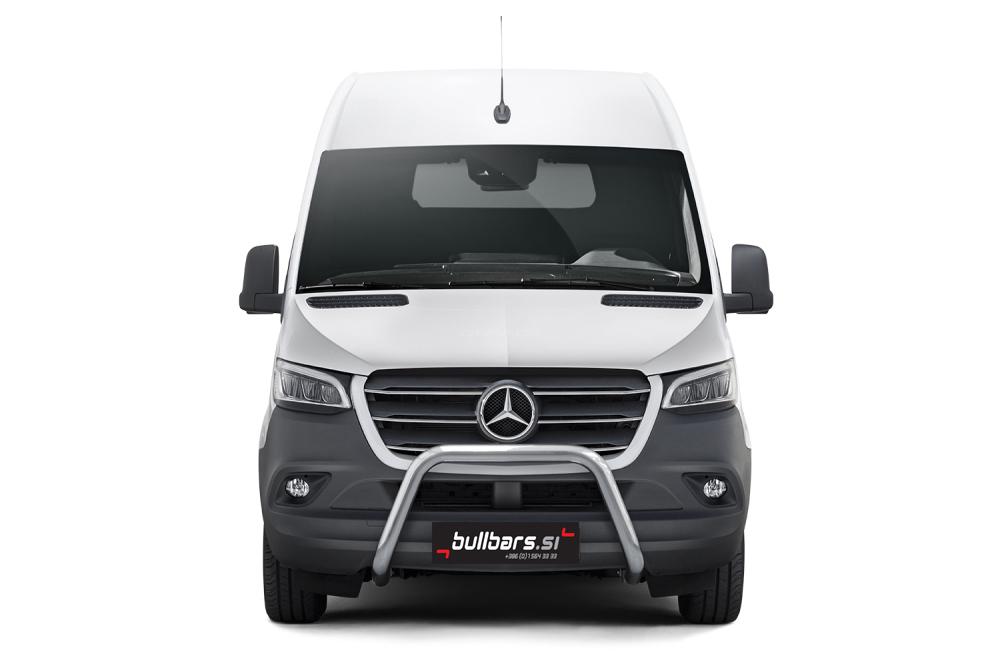 Mercedes_sprinter_2018_01 EU INOX bull bar fi70 brez prečne cevi - Mercedes Sprinter keson (2018-) - slika 1