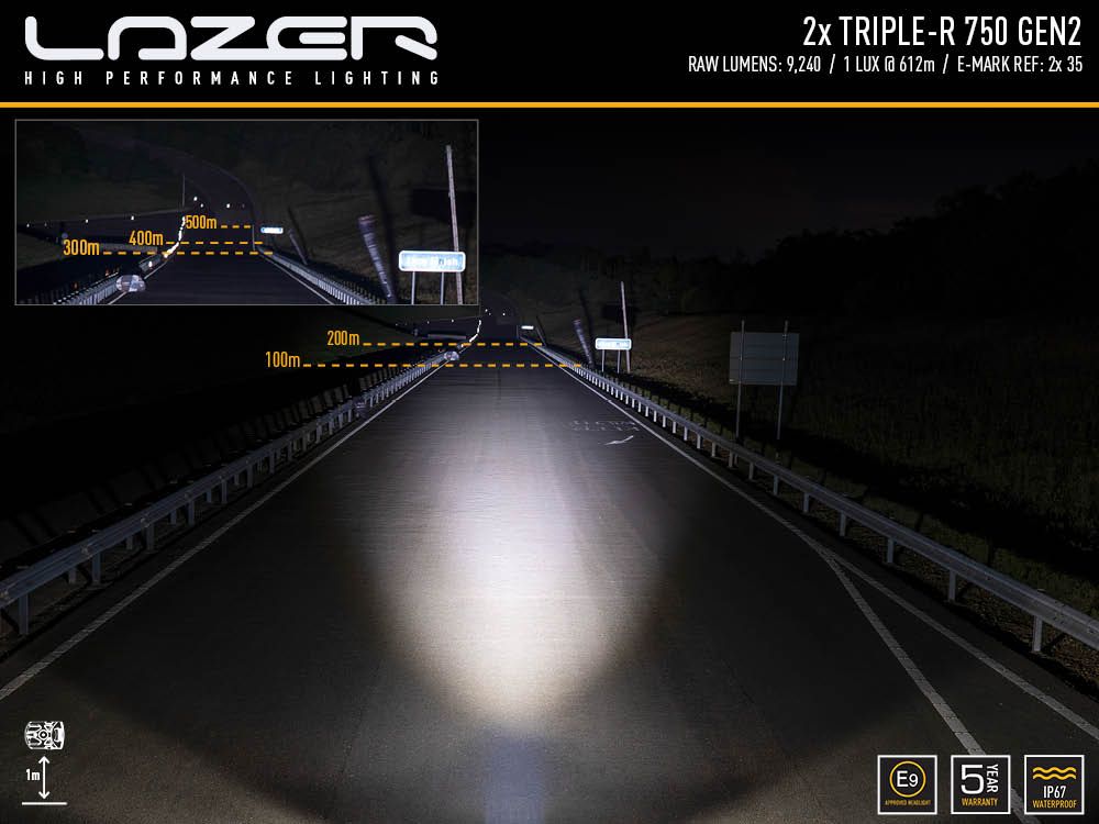 LED dolge luči LAZER Kit - Toyota Hi Lux TRIPEL-R 750 (2021-) - slika 5