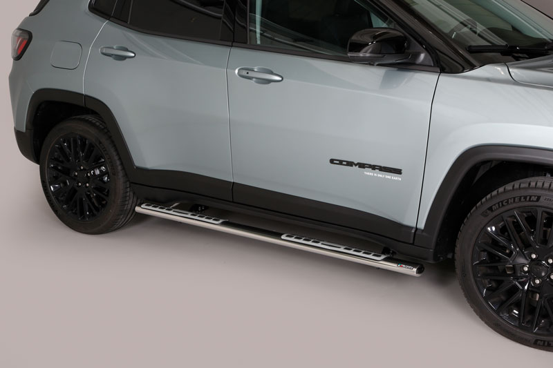 COMPASS22DSP-434-IX EU INOX ovalne stopnice s pohodno gumo – JEEP Compass (2022-2025) - slika 1