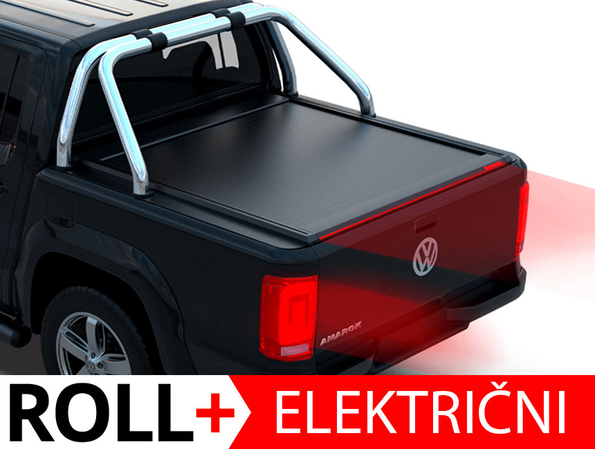 79e05d09-68ac-44de-b05f-0e45e9cb39fd Aluminijast rolo Roll + za vozila z original roll barom / ELEKTRIČNI / – Volkswagen Amarok (2010-2022) - slika 1