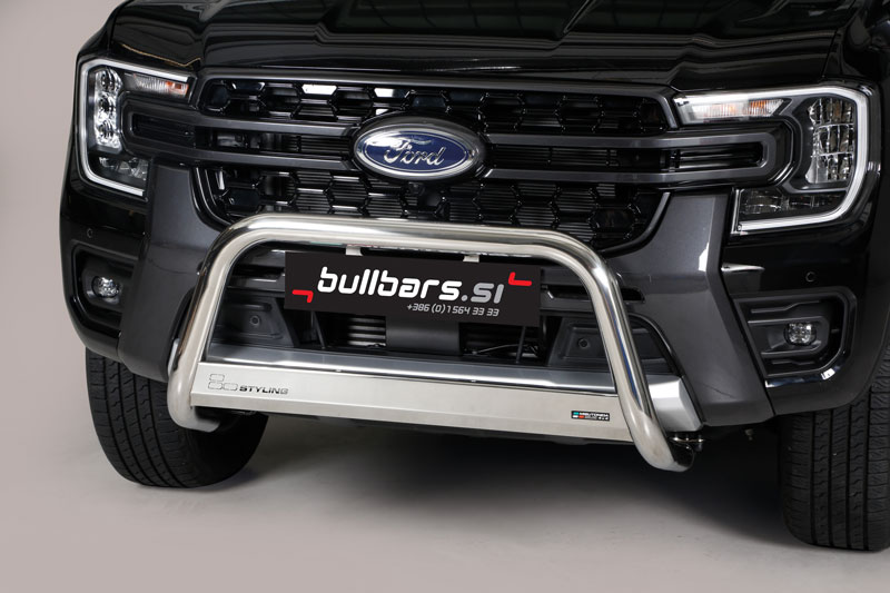 EC-MED-525-IX EU INOX bull bar fi63 – Ford Ranger (2023-) - slika 1