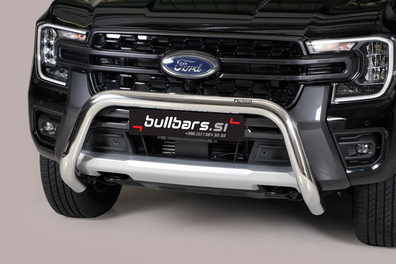 EC-SB-525-IX EU INOX bull bar fi76 – Ford Ranger (2023-) - slika 1