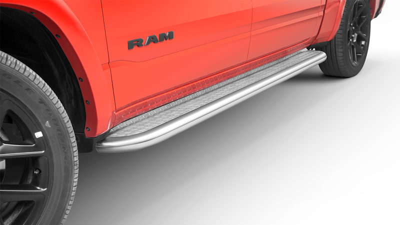 RAM1500-R1970-PR EU INOX stopnice s pohodnim aluminijem – Dodge RAM 1500 (2019-) - slika 1