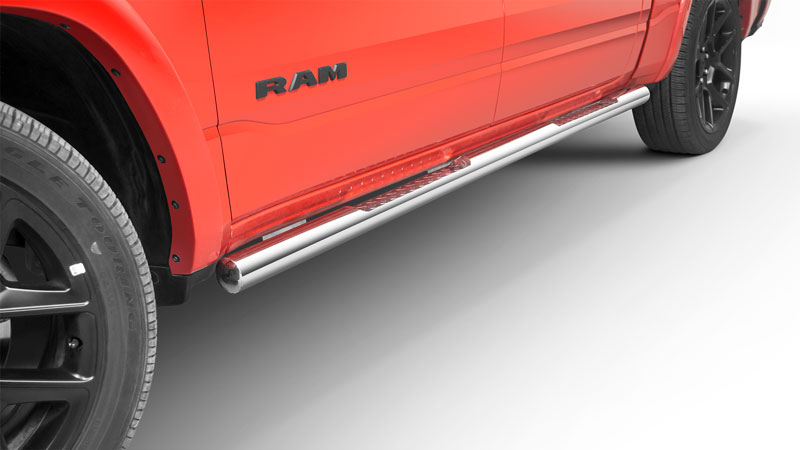 RAM1500-R1976-PR-01 EU INOX pohodne stopnice z ALU utorom – Dodge RAM 1500 (2019-) - slika 1