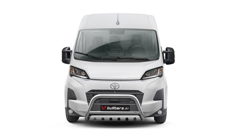PM-R2370-04 EU INOX bull bar fi70 z zaščitno ploščo – Toyota Proace MAX (2024-) - slika 1