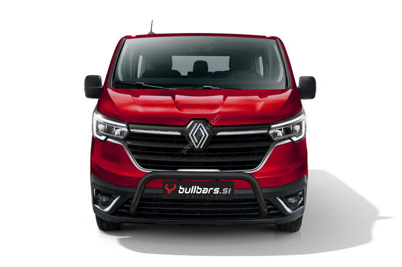 Renault_Trafic_bull_bar_2 EU INOX bull bar fi60 / 1 / BLACK - Renault Trafic (2021-) - slika 1