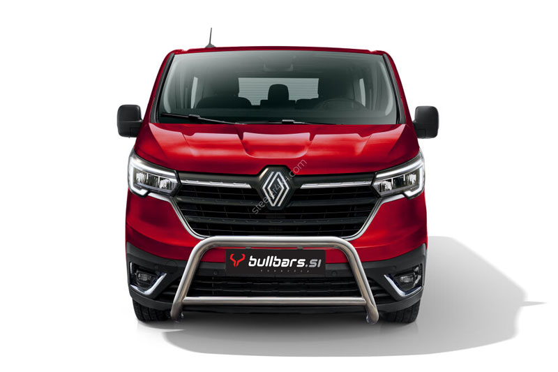 Renault_Trafic_bull_bar_3 EU INOX bull bar fi60 s prečno cevjo - Renault Trafic (2021-) - slika 1