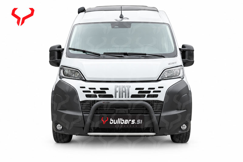 Fiat_ducato_2026_bullbars EU INOX bull bar fi60 brez prečne cevi / BLACK – Fiat Ducato (2024-) - slika 1