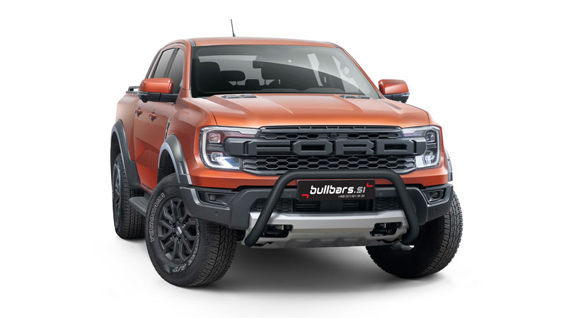 RAPTOR-R2270-06-B EU INOX bull bar fi70 / BLACK – Ford Ranger Raptor (2023-) - slika 1