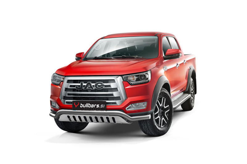 jac_t8_pro_bullbar_10 EU INOX bull bar fi70 spodaj s ploščo – JAC T8 PRO (2023-) - slika 1