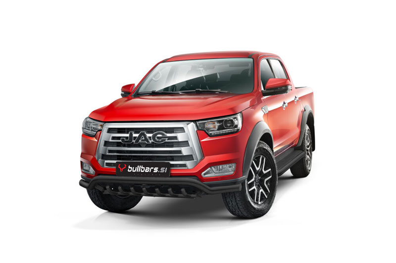 jac_t8_pro_bullbar_9 EU INOX Bull bar fi70 spodaj s cevkami / BLACK – JAC T8 PRO (2023-) - slika 1